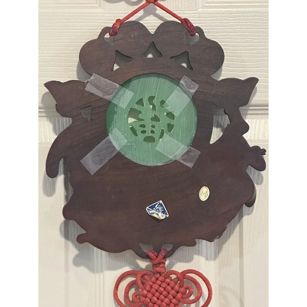 Vintage Hanging Buddha Wood Good Luck‎ Wall Decor
